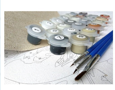 Holiday Traffic Digital Oil Painting