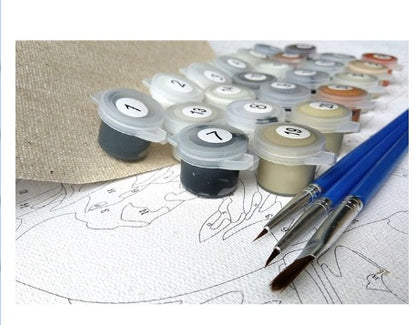 Holiday Traffic Digital Oil Painting