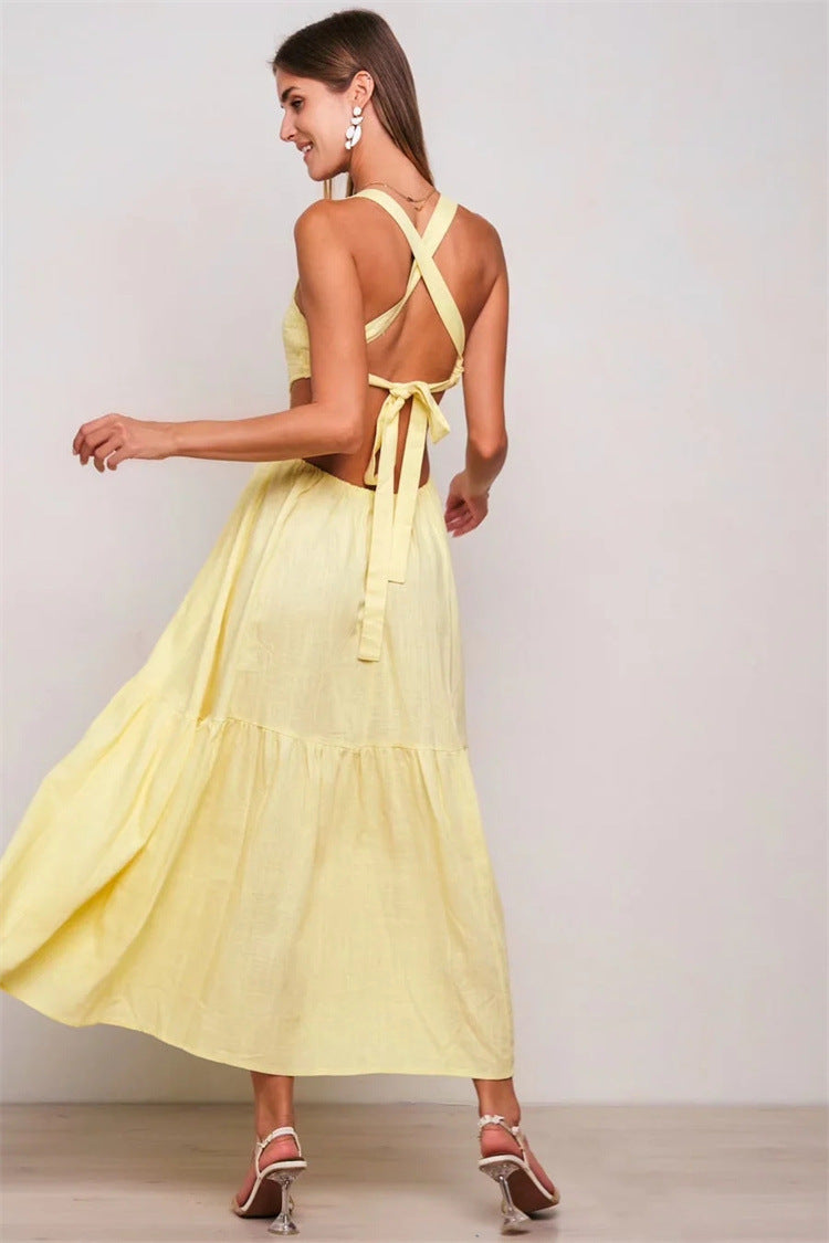 Sexy Halterneck Swing Dress Holiday