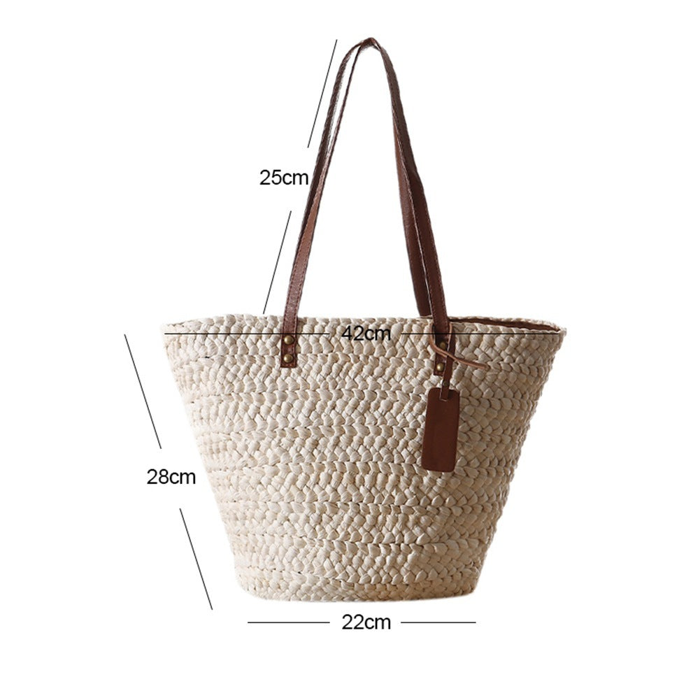 Women's holiday beach woven bag