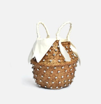 Hand-stitched holiday clutch