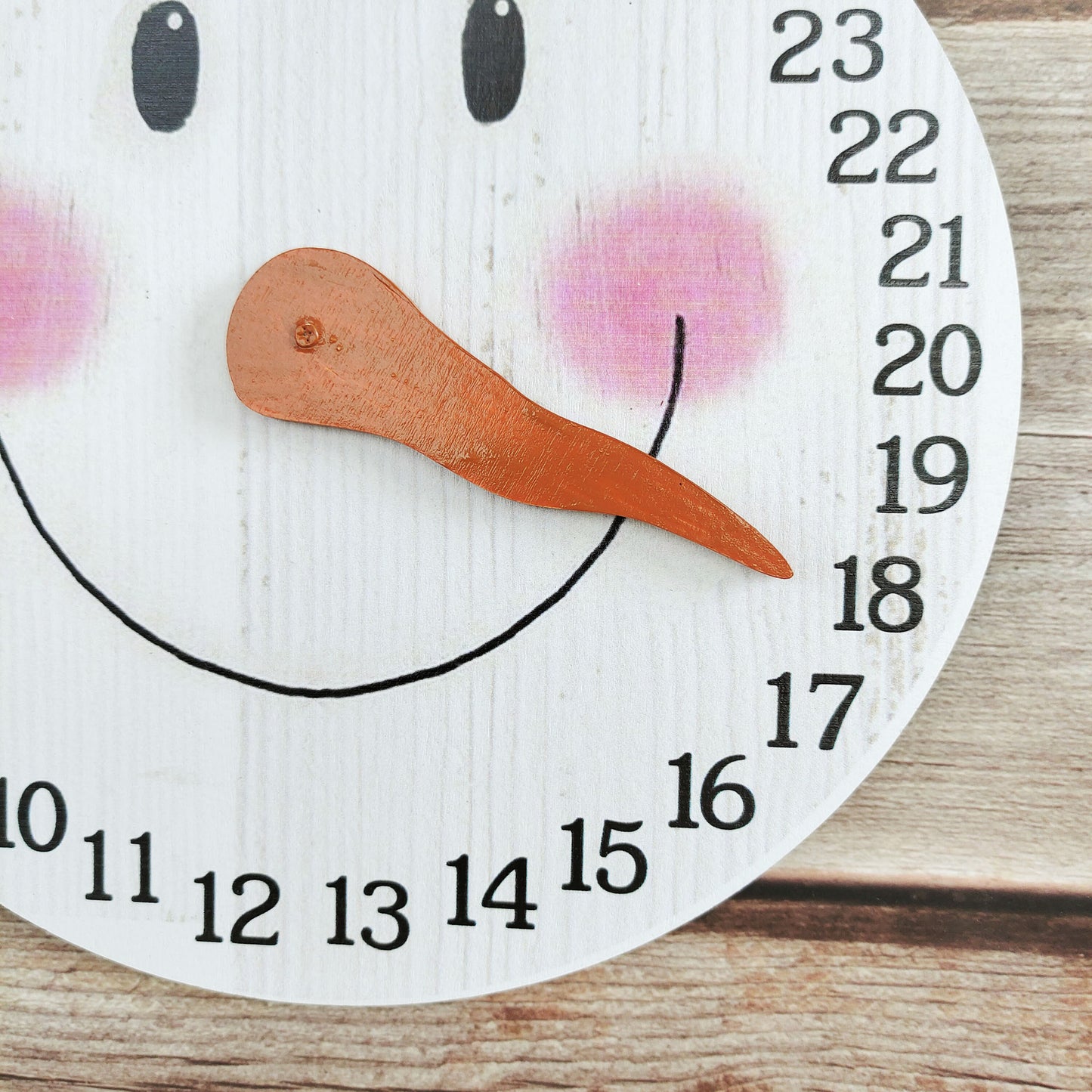 Holiday Calendar Wooden Christmas Ornaments