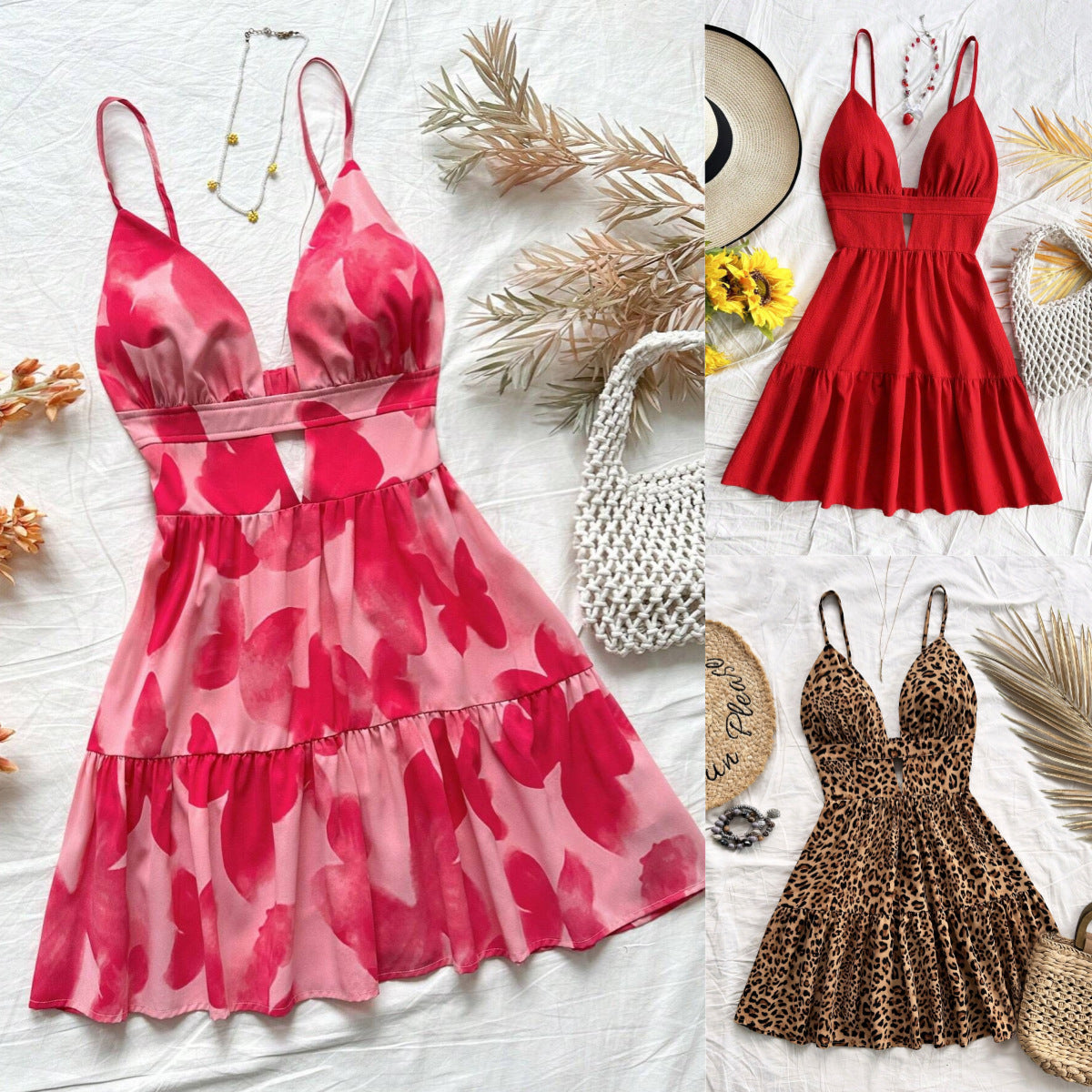 Holiday Dress Women's Sleeveless Backless