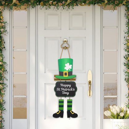 Irish Holiday Decorations Wooden Doorplate