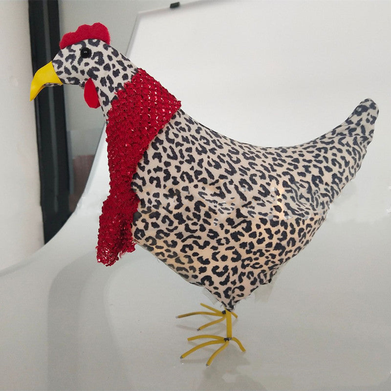 Chicken With Scarf Holiday Decoration