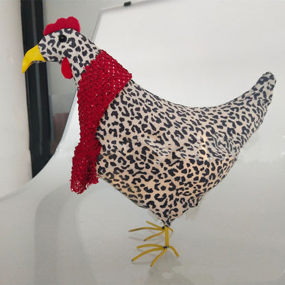 Chicken With Scarf Holiday Decoration
