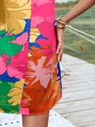 Pullover Ruffle Sleeve Holiday Dress